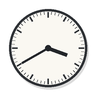 Analog clock practice 8